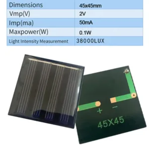 1PC 1V 1.5V 2V 2.5V 3V 3.5V Mono/poly Solar Panel 50mA 80mA 100mA 130mA 150mA 300mA Mini Round/Square DIY Solar Charger — image 8
