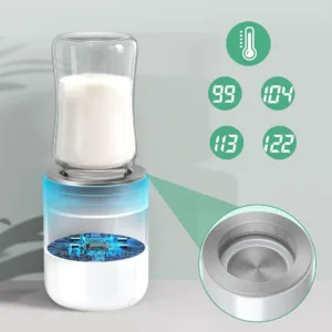 BornBL N1S Portable Baby Bottle Warmer, Fast Heating Travel Milk Warmer, 8800mAh Breastmilk Warmer On The Go with 3 Adapters — image 2