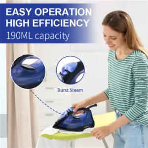2 in 1Portable hand high voltage electric clothes standing steam iron ABS plastic — image 3