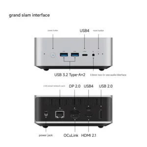 MINISFORUM AI X1  Mini PC AMD Ryzen 9 AI HX 470 128GB 4TB SSD OCuLink WiFi7 BT5.4 Windows 11 Copilot Office Gaming Computer — image 4
