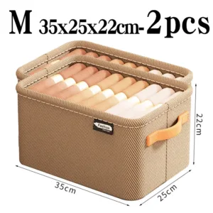Thicken Clothes Organizer Pants Sweater Storage Cabinets Drawers Organizer Jeans Storage Box Wardrobe Clothes Storage Organizers — image 15