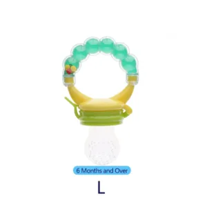 Baby Fruit Feeder Pacifier, Silicone Baby Food Feeder for Teething, BPA Free Infant Feeder Teether with Rattle, Fresh Fruit & Pu — image 9