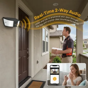 ANRAN 1296P Floodlight WiFi Solar Camera Security Outdoor Wireless Camera Human Detection Alarm Surveillance HD Two Way Audio — image 5