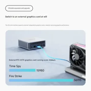 MINISFORUM AI X1  Mini PC AMD Ryzen 9 AI HX 470 128GB 4TB SSD OCuLink WiFi7 BT5.4 Windows 11 Copilot Office Gaming Computer — image 6