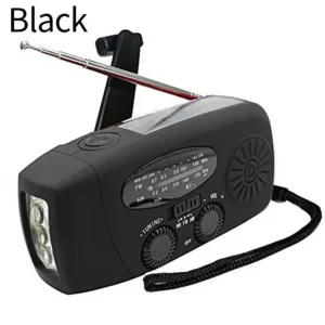 Weather Radio Emergency Multifunctional Radio FM AM WB Hand Crank Solar USB Charging 2000mAh Power Bank LED Flashlight Torch — image 15