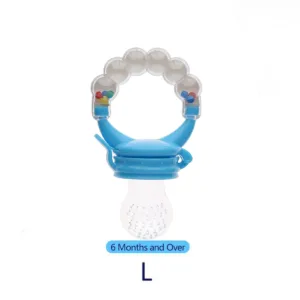 Baby Fruit Feeder Pacifier, Silicone Baby Food Feeder for Teething, BPA Free Infant Feeder Teether with Rattle, Fresh Fruit & Pu — image 13