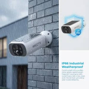 ARCCTV 2K Wireless Solar Camera Outdoor Surveillance Integrated Battery Wifi Camera Humanoid Detection Flash Alarm Night Vision — image 6