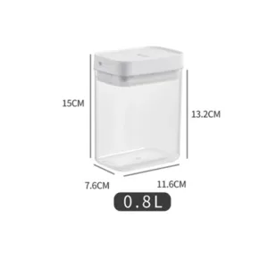 Pasta Storage Box Transparent Plastic Grain Seal Tank Spaghetti Storage Container Moisture-Proof Snack Jar Kitchen Food Tank — image 8