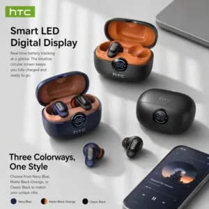 HTC NE79 Real Time Translation Bluetooth Earbuds Noise Reduction HD Call HiFi Music Headphones Mic For Cross-country Travelers — image 2