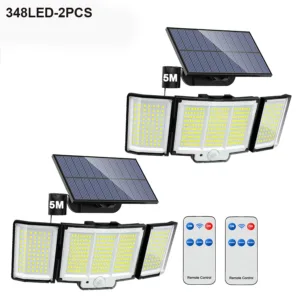 348LED Solar Lamp Outdoor Security Light with Motion Sensor Waterproof 126/328LED Powerful Spotlight Solar for Garden Garage — image 15
