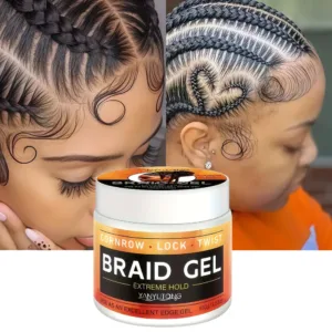 Styling Braiding Gel Wax Carbomer Long Lasting Strong Hold Pomade Anti-Frizz Smooth Hair Finishing Shaping Hair Edge Control — image 2