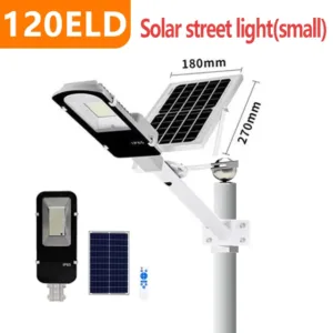 200W Powerful Solar Light Outdoor Solar Street Light 6000mah Waterproof Automatic Dusk to Dawn Street Light For Garage Garden — image 7