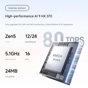 MINISFORUM AI X1  Mini PC AMD Ryzen 9 AI HX 470 128GB 4TB SSD OCuLink WiFi7 BT5.4 Windows 11 Copilot Office Gaming Computer — image 5