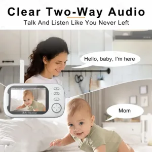 Cdycam New 3.5 inch Wireless Video Baby Monitor Night Vision Temperature Monitoring 2 Way Audio Talk Baby Nanny Security Camera — image 4