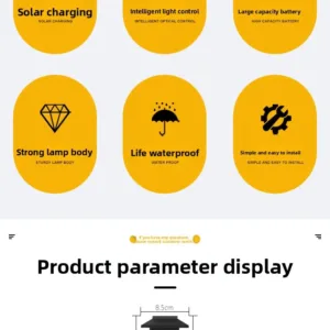 Outdoor Solar LED Ground Stake Light Lawn Lamp for Garden Villa Courtyard Park Landscape Yard Atmosphere Lighting — image 12