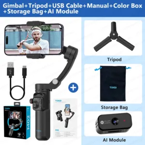Axis Handheld Gimbal Stabilizer for Smartphone iPhone Android Mobile Phone Anti Shake Video Recording, with Removable Remote — image 12