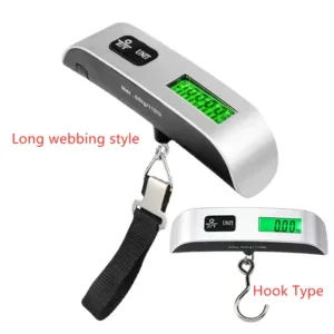 Portable Scale Digital LCD Display 110lb/50kg Electronic Luggage Hanging Suitcase Travel Weighs Fishing Weight Balance Tools