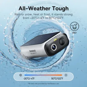 Baseus Security S1 Lite Solar Security Camera Wireless Outdoor Camera Continuous Power 2K Resolution 135°FOV IP67 Wifi Camera — image 5