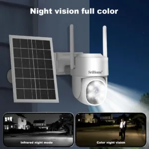 Srihome SH054 5Inch Screen 4MP 1440p Wireless WIFI Doorbell Solar IP Camera Kit Video Door Phone Visual Door Viewer Camera — image 6