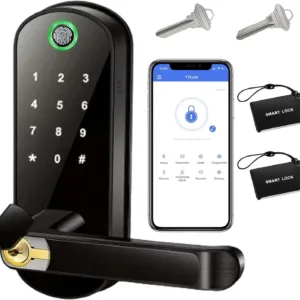 2026 Smart Fingerprint Door Lock App Control Keyless Digital Touchscreen Lock NFC IP67 Waterproof with 2 IC Cards — image 6