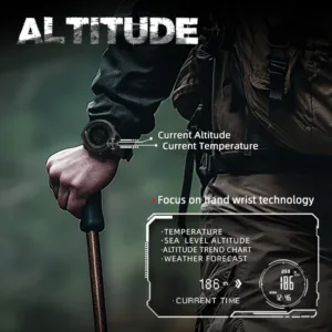 NORTH EDGE APACHE-46 Men Digital Watch Outdoor Sports Running Swimming Outdoor Sport Watches Altimeter Barometer Compass WR50M — image 4