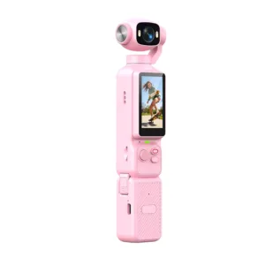 4K Handheld Gimbal Action Camera HD 180° Rotatable Lens Anti-shake Pocket Vlog Camera with Fill Light for Outdoor Sports — image 11