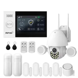 PGST WiFi 4G GSM Alarm System Works with TUYA Smart Life for Home Security with PIR Wireless Solar Siren Works with Aleax — image 20