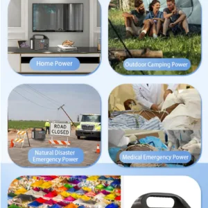 100W Portable Power Station, 76.8Wh LiFePO4 Battery with AC/DC/USB Output, Solar Charging for Camping Emergency Home Backup — image 14