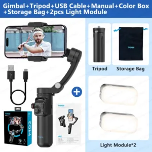 Axis Handheld Gimbal Stabilizer for Smartphone iPhone Android Mobile Phone Anti Shake Video Recording, with Removable Remote — image 9