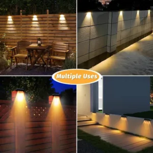 4pcs Solar Wall Light Outdoor Waterproof Solar Light Lighting Home Garden Courtyard Decoration Outdoor Sunlight Light — image 15