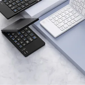 MINGCVIL Mini Foldable Wireless Keyboard Slim Portable Bluetooth Keyboard Rechargeable Folding Keyboard for IOS Windows Android — image 10