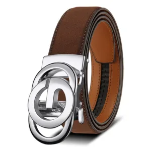 Men Leather Belt Automatic Buckle High Quality Male Leather Strap Luxury Jeans for Men Men Accessori — image 18