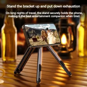 Foldable Magnetic Laptop Stand Aluminum Alloy Portable Adjustable Stand Heat Dissipation Holder Supports Phone Tablet Notebook — image 5