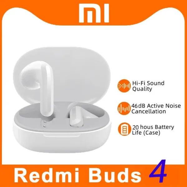 Xiaomi RedmiBuds 4 Lite Earphone TWS Bluetooth 5.3 Headphones Earphones ip54 buds 20H play time wireless Earphone