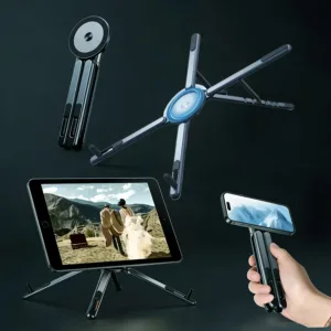 Foldale Magnetic Phone Holder Multi Form Adjustable Desktop Tablet Stand for iPhone 17~12 Tripod Handheld Mount Laptop Bracket — image 9