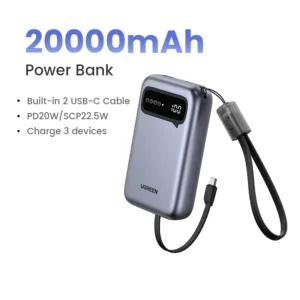UGREEN 20000mAh PD 20W Power Bank Fast Charge Portable PowerBank for iPhone 17 16 15 Pro Max Xiaomi Phone External Battery 30W — image 13