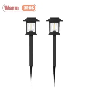 Outdoor Solar LED Ground Stake Light Lawn Lamp for Garden Villa Courtyard Park Landscape Yard Atmosphere Lighting — image 7