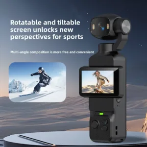 4K Pocket Sports Camera 1.97' 180 Degree Rotating Screen Anti-shake Handheld Gimbal Cam for Vlog Outdoor Travel Recording — image 4