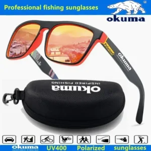 Okuma Polarized Sunglasses UV400 for Men and Women Outdoor Hunting, Fishing, Driving Bicycles, Sunglasses Optional Box — image 3