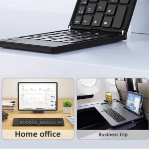 MINGCVIL Mini Foldable Wireless Keyboard Slim Portable Bluetooth Keyboard Rechargeable Folding Keyboard for IOS Windows Android — image 22