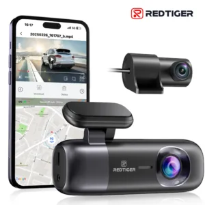 REDTIGER F9 Dash Cam 4K Dash Camera Front and Rear WiFi GPS Car Camera for Parking Mode Night Vision Car Recorder By App Control — image 8