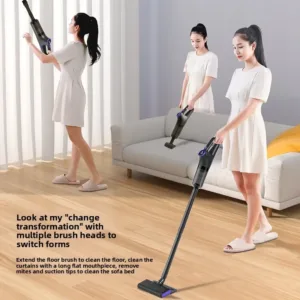 Multifunction Cordless Handheld Vacuum Cleaner 120W Powerful Suction Lightweight for Home Car Pet Hair Rechargeable Cleaner — image 2