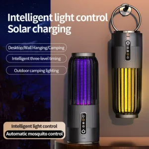 Electric Mosquito Killer Lamp Insect Fly Trap Camping Outdoor Light USB Solar Charging Mosquito Killer Insect Repellent 2025