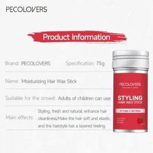 1PC Hair Wax Stick & Styling Wax for Smooth Wigs ,Slick Stick for Hair, Non-greasy Styling Hair Pomade Stick for Flyaways Edge — image 2