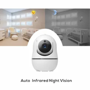 New 5 inch Video Baby Monitor with Camera and Audio, 4X Zoom, 22Hrs Battery, 1000ft Range 2-Way Audio Temperature Sensor Lullaby — image 6