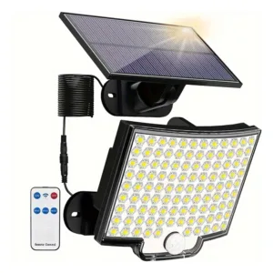 106 LED Solar Motion Light Outdoor Separate Panel Solar Flood Lights 3Light Modes for Garden Garage Street Lamp Outdoor Lighting — image 7