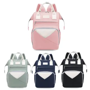 Mommy Diaper Bags Baby Stroller Hanging Bag Mother Large Capacity Nappy Backpacks with Changing Mat Convenient Baby Nursing Bags — image 6