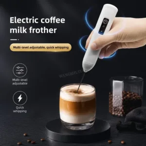 Wireless Milk Frother Electric Type-C Handheld Blender Stainless Steel Mini Coffee Maker Whisk Mixer For Coffee Cappuccino Cream