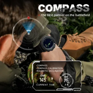 NORTH EDGE APACHE-46 Men Digital Watch Outdoor Sports Running Swimming Outdoor Sport Watches Altimeter Barometer Compass WR50M — image 6