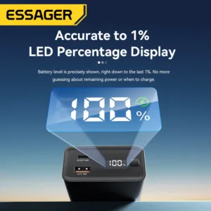 Essager Power Bank 20000mAh Portable PD 65W Fast Charging Mobile Phone External Battery Powerbank For IPhone17 16 15 Laptop Mac — image 6